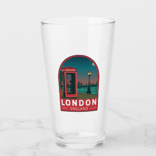 London England Retro Reise Kunst Vintage Glas