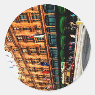 London England Runder Aufkleber