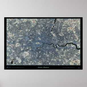 London, England Satellitenposter Poster
