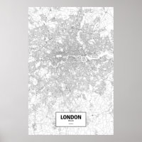 London, England (schwarz auf weiß)