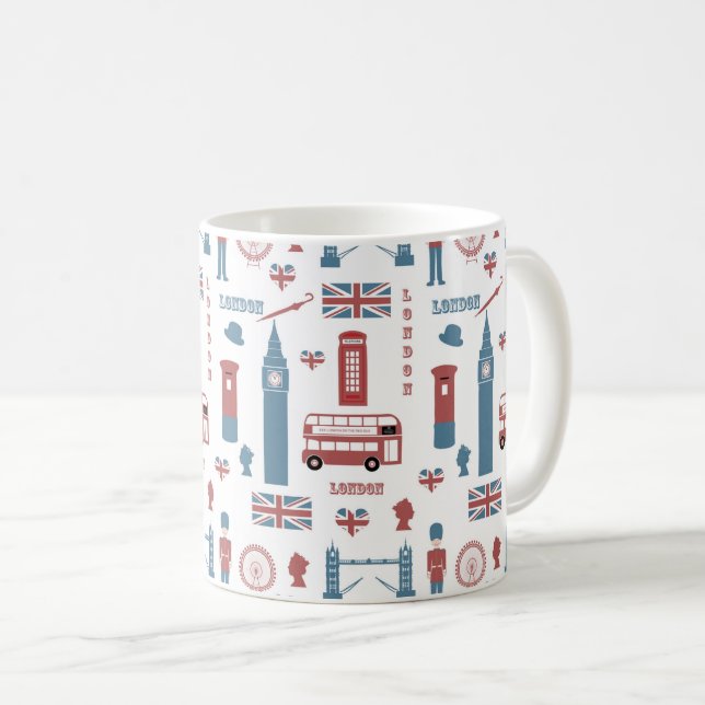 London England Sehenswürdigkeiten Big Ben English  Kaffeetasse (VorderseiteRechts)