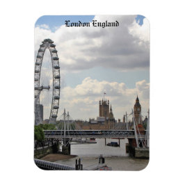 London England Skyline, Big Ben, London Eye, Thems Magnet