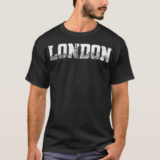 London England Skyline Black & White Vintag Lo T-Shirt
