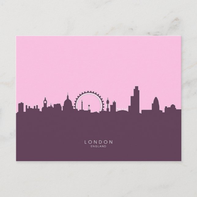 London England Skyline Postkarte (Vorderseite)