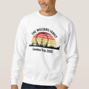 London England Sonnenuntergang Individuelle Famili Sweatshirt