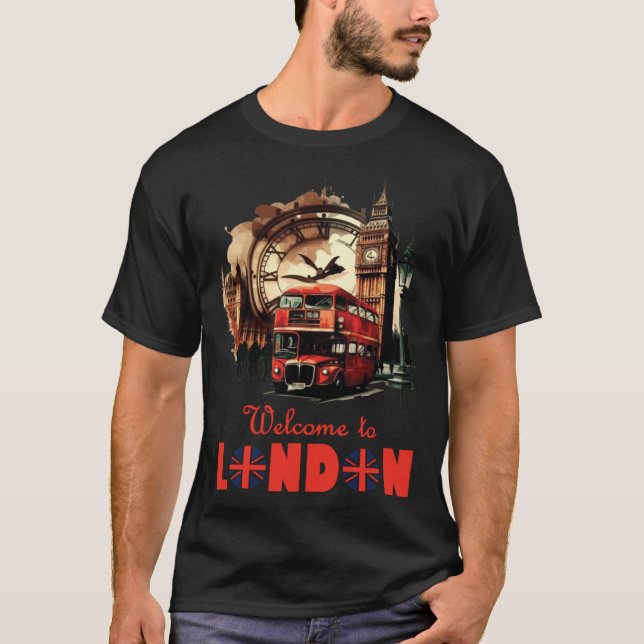 London England Souvenir Tourist For Men Women Kids T-Shirt (Vorderseite)