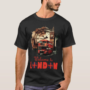 London England Souvenir Tourist für Männer Frauen T-Shirt
