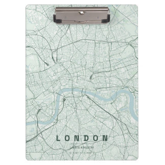 London England Stadtplan Minimales Design Klemmbrett