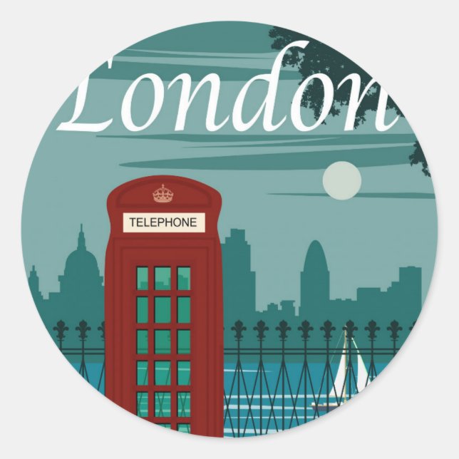 London, England Sticker (Vorderseite)