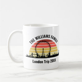 London England Sunset Custom Family Trip Kaffeetasse