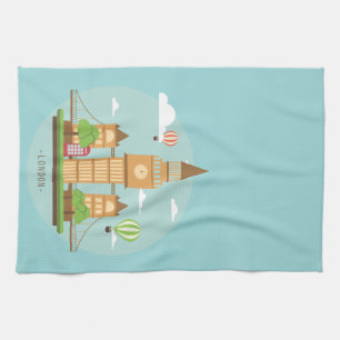 London England Themed Kitetücher Geschirrtuch