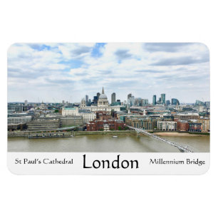 London England Themse Fluss St Paul's Cathedral Magnet
