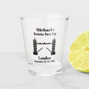 London England Tower Bridge Bachelor Party Gefalle Schnapsglas