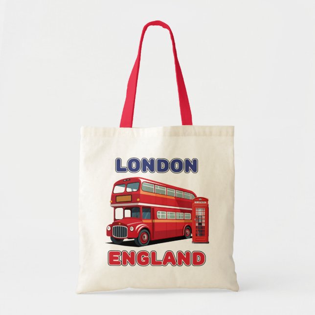 London England Tragetasche (Vorne)