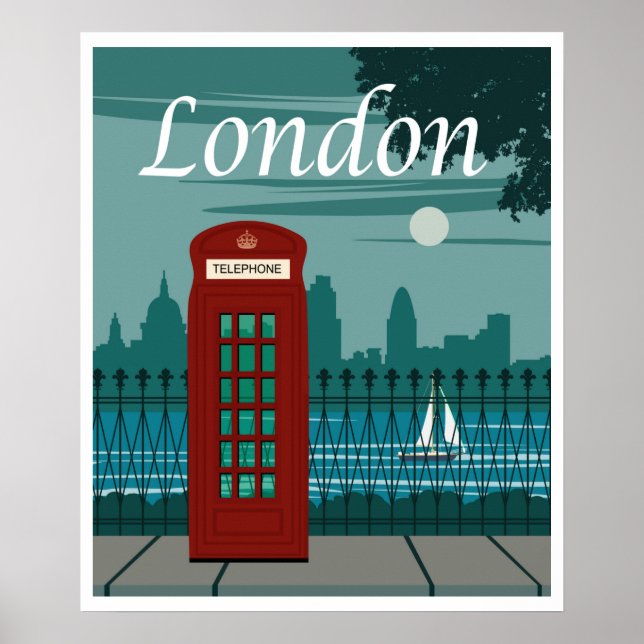 London, England Travel Poster (Vorne)
