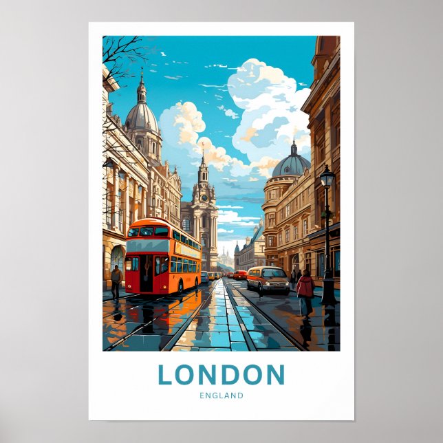 London England Travel Print Poster (Vorne)