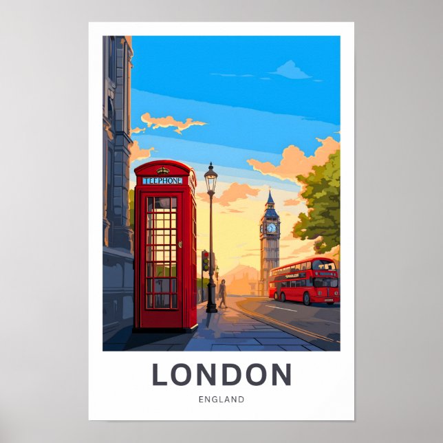 London England Travel Print Poster (Vorne)