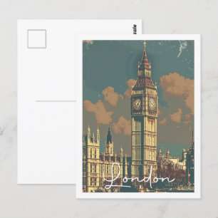 London England UK Berühmter Reiseort der Vergangen Postkarte
