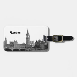London England UK Skyline geätzt Gepäckanhänger