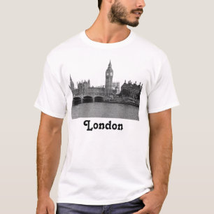 London England UK Skyline Geätzt T-Shirt