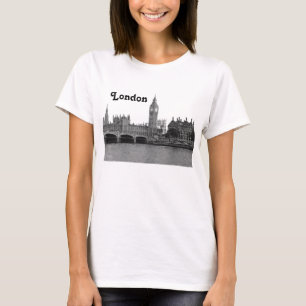 London England UK Skyline Geätzt T-Shirt