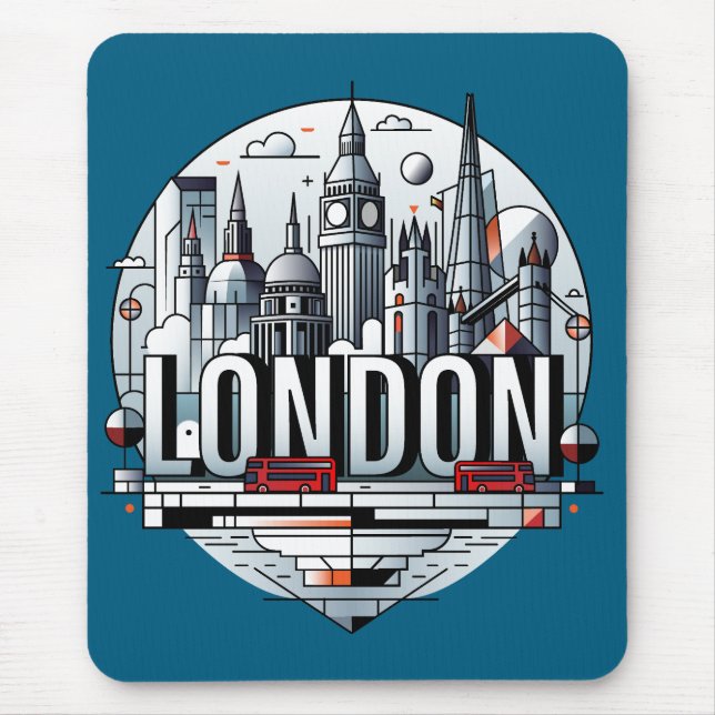 London England United Kingdom Mousepad (Vorne)