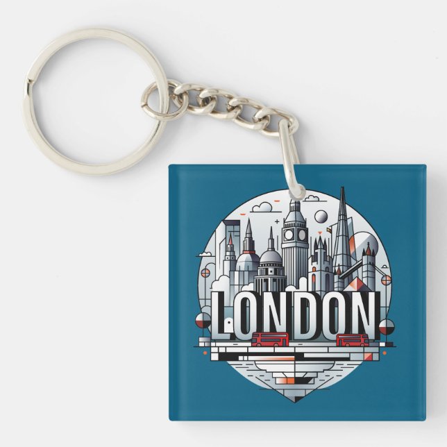 London England United Kingdom Schlüsselanhänger (Vorderseite)