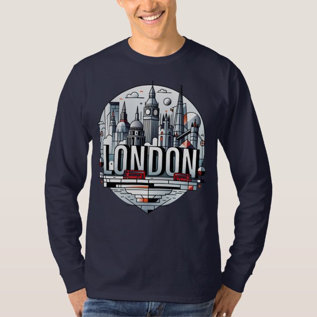 London England United Kingdom T-Shirt (Vorderseite)