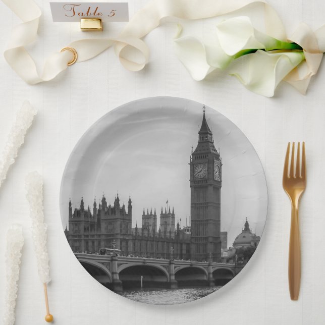 London England Vereinigtes Königreich Pappteller (Hochzeit)