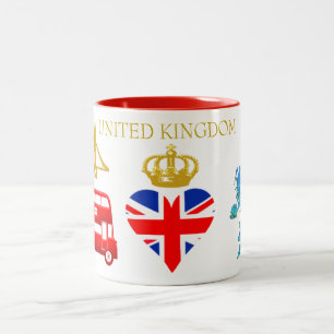 London, England, Vereinigtes Königreich Zweifarbige Tasse