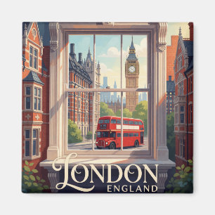 London England viktorianische Architektur klassisc Magnet