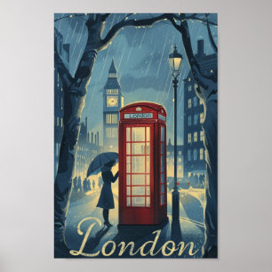 London England Vintag Fantastischer Reiseort Poster