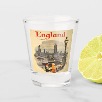 London England Vintage Stil Big Ben Schnapsglas