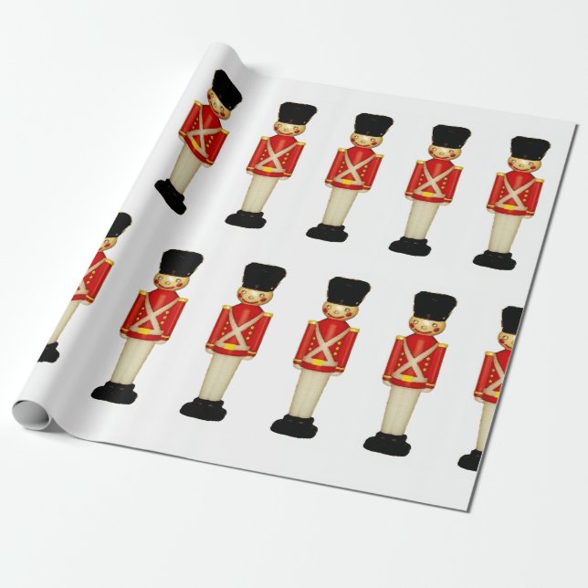 London England Weihnachtswrapping Paper Geschenkpapier (Ungerollt)