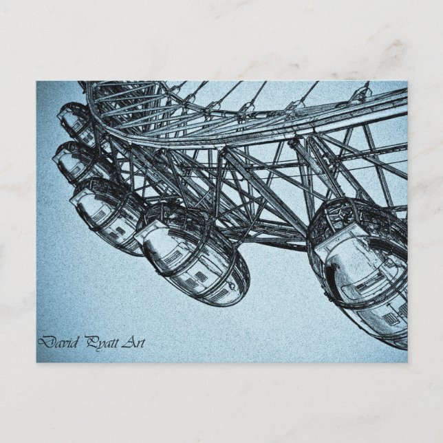 London Eye Art Postkarte (Vorderseite)