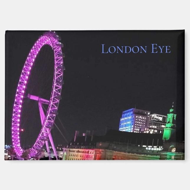 London Eye at Night Magnet (Vorderseite)