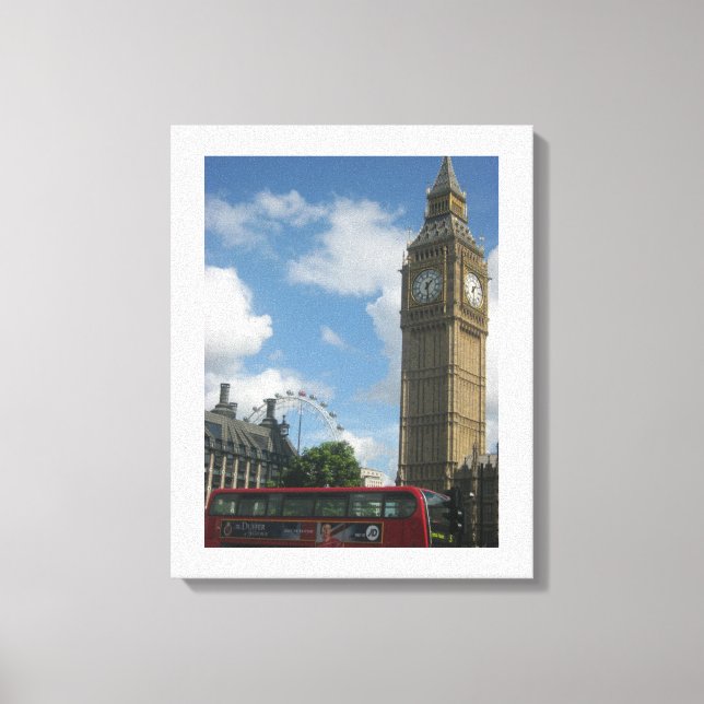 London Eye & Big Ben Leinwanddruck (Vorderseite)