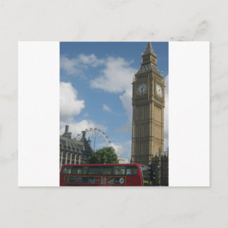London Eye & Big Ben Postkarte