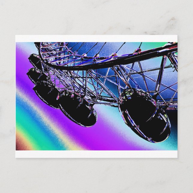 London Eye Ferris Postkarte (Vorderseite)