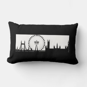 London Eye Ferris Wheel Skyline London Pillow Lendenkissen