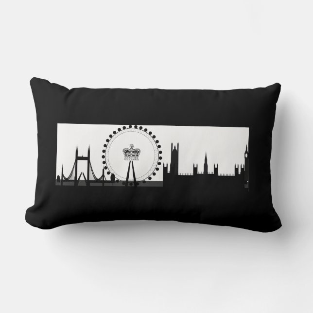 London Eye Ferris Wheel Skyline London Pillow Lendenkissen (Vorderseite)