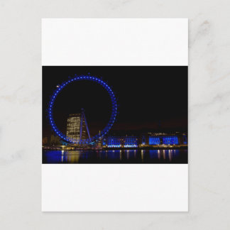 London Eye Night View Postkarte