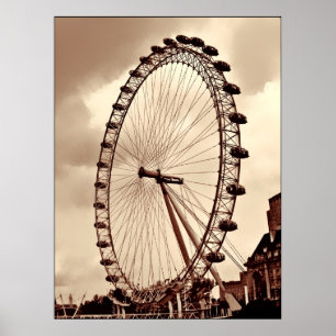 LONDON EYE POSTER