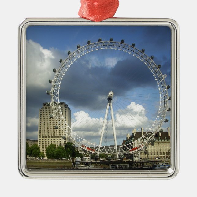 London Eye Silbernes Ornament (Vorne)
