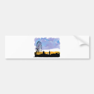 London Eye Skyline Art, Geschenke, die Sie können  Autoaufkleber