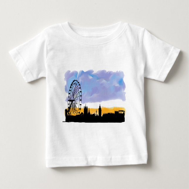 London Eye Skyline Art, Geschenke, die Sie können  Baby T-shirt (Vorderseite)