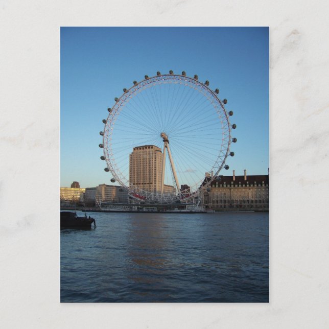 London Eye & Thames Postkarte (Vorderseite)