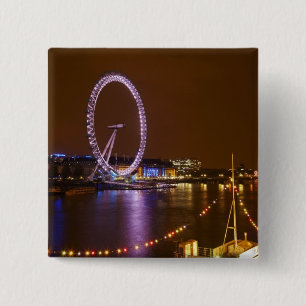 London Eye, Themse und Lichter von Button