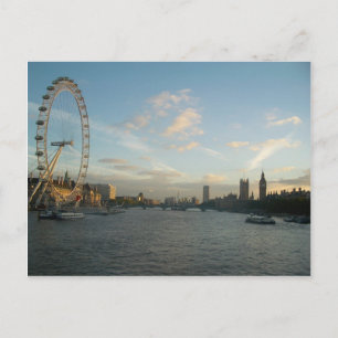 London Eye und Parlament Postkarte