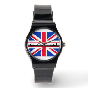 London Eye Union Jack Flag Armbanduhr